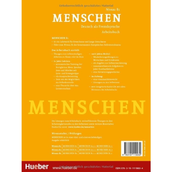 B1: Deutsch als Fremdsprache / Arbeitsbuch mit 2 Audio-CDs