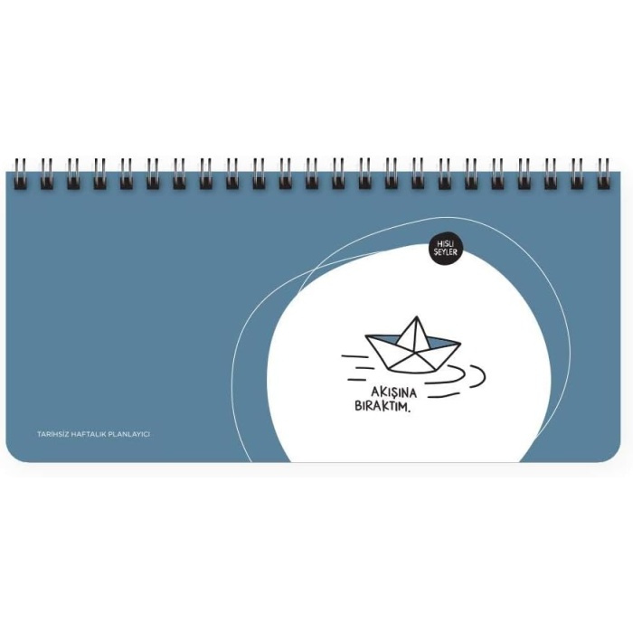 Color Hisli Şeyler 13x27 Spiralli Stickerlı Planner