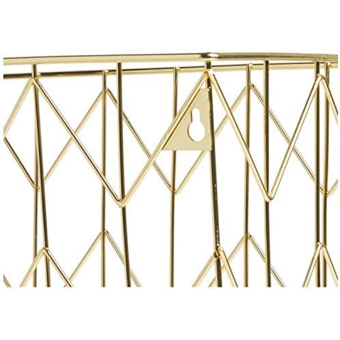 File Organizer, Gold) - U Brands Hanging File Desk Organiser, Wire Metal, Gold