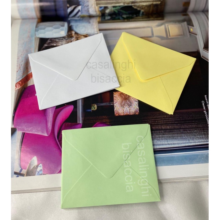 Sevimli Küçük Mesaj Zarfı Karışık Renkli Dtiye Zarfları Tebrik Kartı Zarfı Mixed Colourful Envelope 7x9 Cm (Karışık BYS) 10 Adet