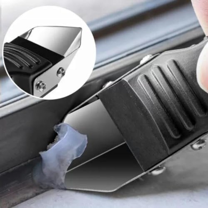 Fayans Derz Temizleyici Silikon Kazıyıcı ve Slikon, Derz,Alçı Sürme aparatı 3 ü 1 Arada Sıyırıcı Ve Uygulayıcı Aparat