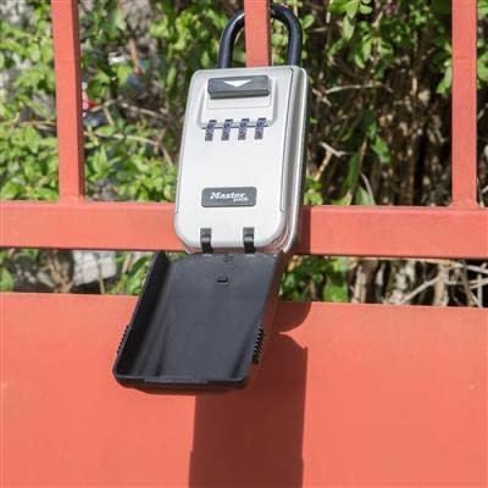 Lock Ana Kilit Anahtar Güvenli Işıklı Numara Kodu  [Hava Koşullarına Dayanıklı]  5424EURD - Anahtar Kasa, Gri, M