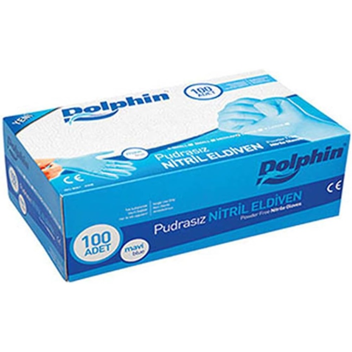Pudrasız Mavi Nitril Muayene Eldiveni XL Beden - 100 Adet - Sağlık, Gıda, Güzellik ve Günlük Kullanıma Uygun
