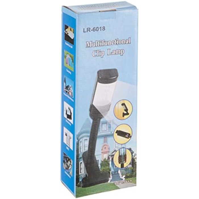 MD6018 Okuma Lambası, Unisex, Gri-Siyah, Tek Beden