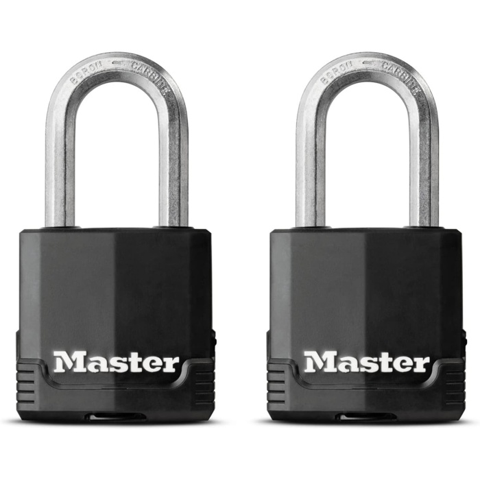 Lock Asma Kilit, Anahtarlı, Lamine Çelik Kaplanmış, M115EURTLF, Kulübeler, Garajlar, Çitler ve Kapılar için Uygundur
