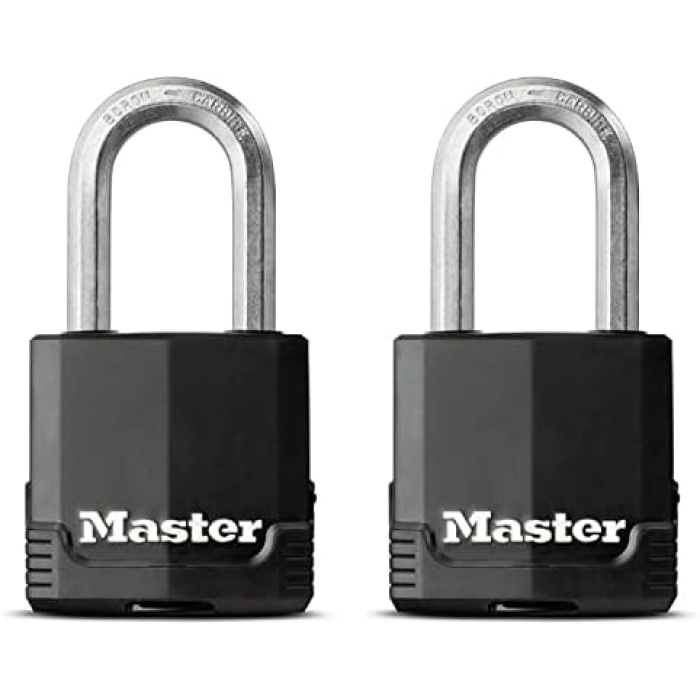Lock Asma Kilit, Anahtarlı, Lamine Çelik Kaplanmış, M115EURTLF, Kulübeler, Garajlar, Çitler ve Kapılar için Uygundur