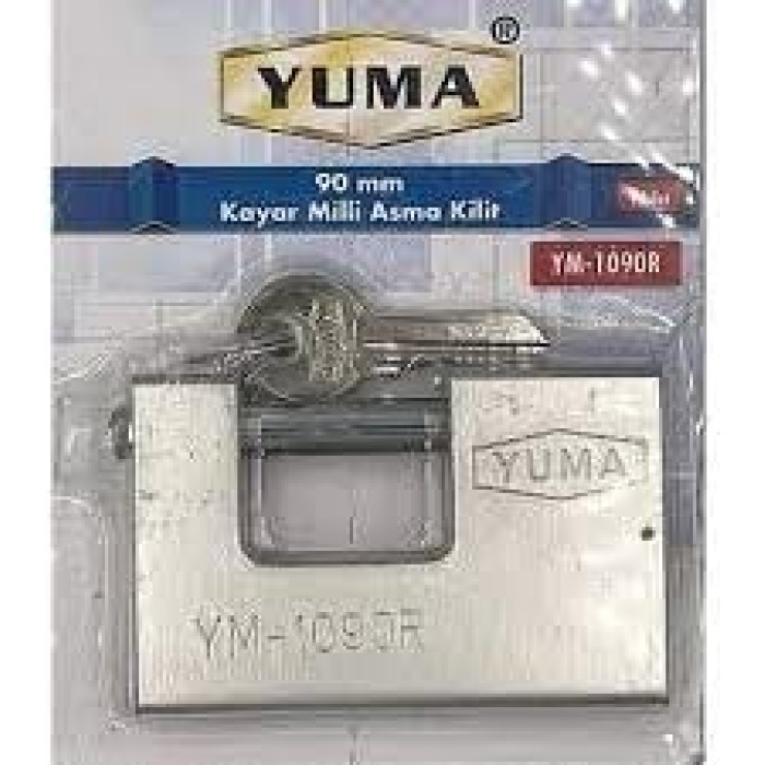 YAPI Yuma Asma Kilit Kayar Milli Yatay Gri (60mm,70mm,80mm,90 mm) (90 mm)
