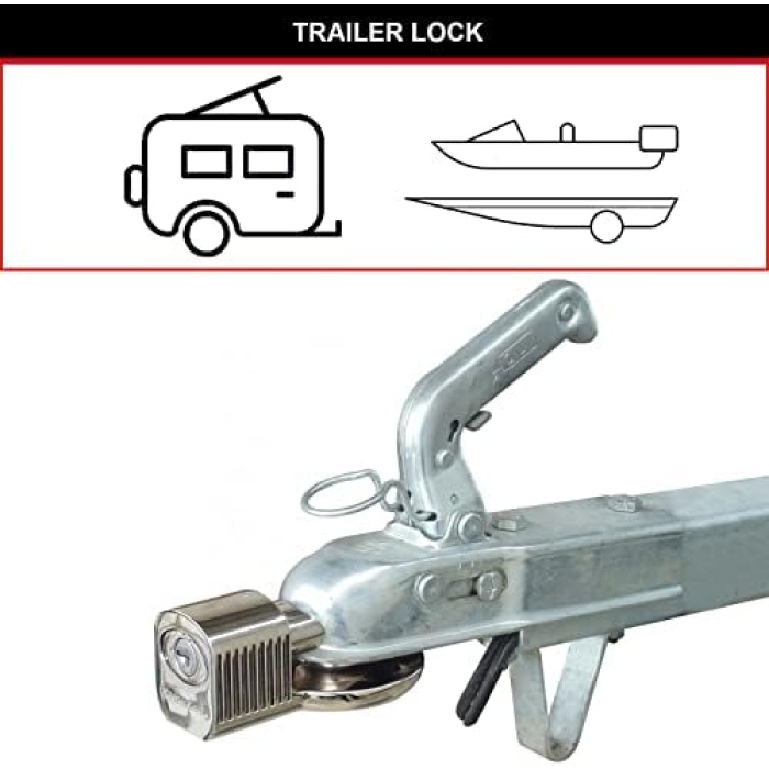 Lock 377EURDAT römork kilidi [üniversal römork kilidi] [hava koşullarına dayanıklı] - römorklar, karavanlar için hırsızlığa karşı koruma