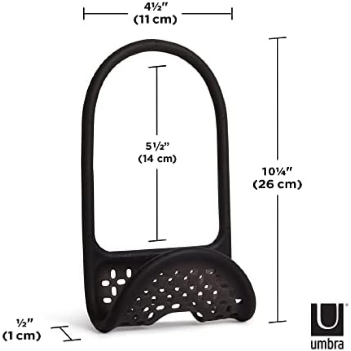 1004294 – 040 Sling Waschbeckenhalter, metal, siyah, 20,49 X 11,5 x 3,7 cm
