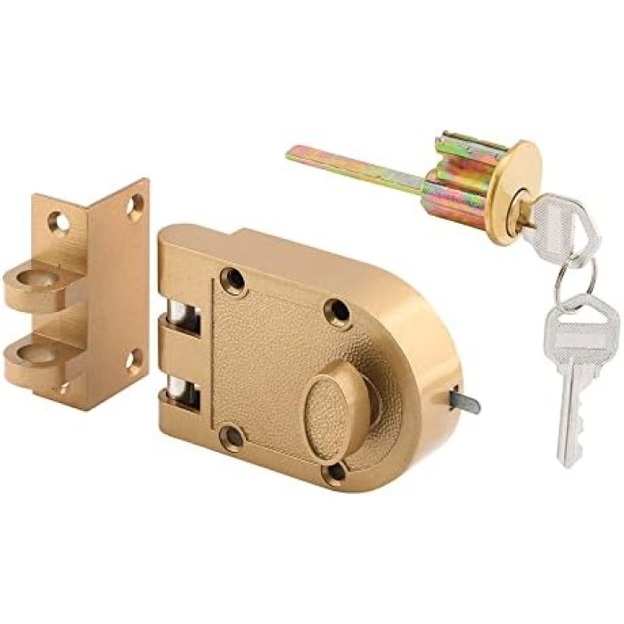 Prime Line U9970 10cm - 0.8cm Brass Diecast Jimmy-Proof Deadlock
