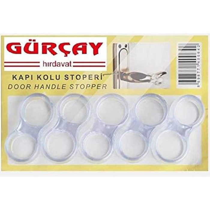 Kapı Kolu Stoperi Silikon Lastik 5li Paket