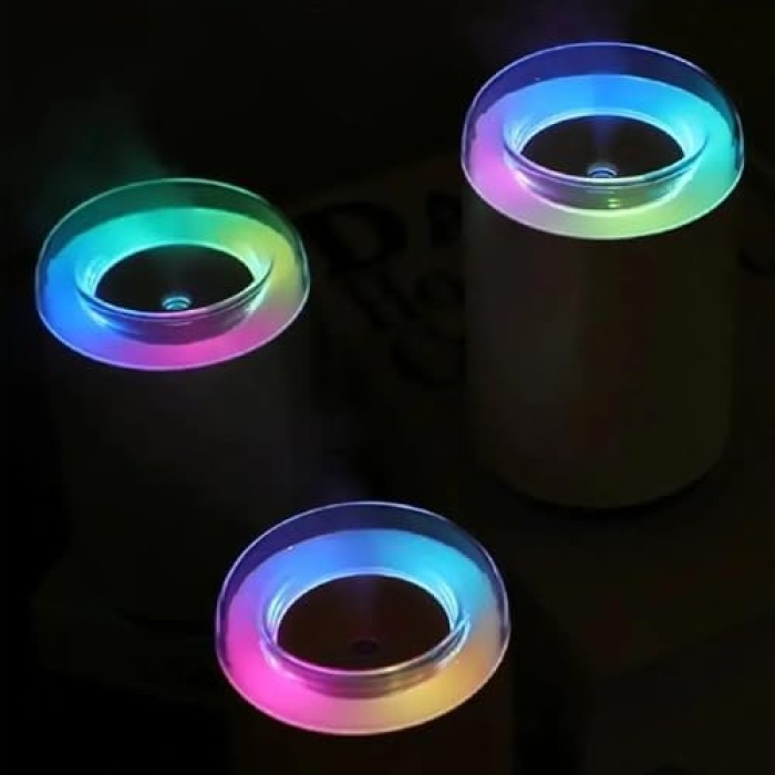 Rgb Işıklı Taşınabilir 255ml Hava Ortam Nemlendirici, Çocuk Odaları İçin İdeal Yedek Filtreli
