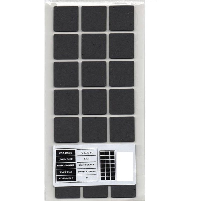 Hırdavat Mobilya Altı Zemin Koruyucu Eva 30 * 30mm