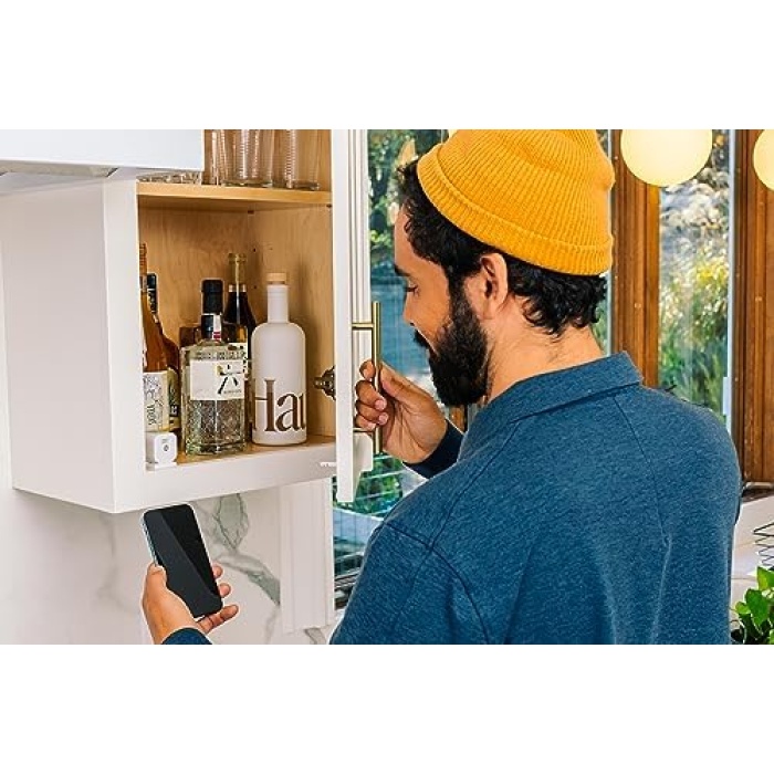 Akıllı Dolap Kilidi - 05-SCL1-0-00-50-11 - Kompakt tasarım - Otomatik kilitleme - Anahtarsız - Çocuk güvenlik kilidi - Ofis çekmeceleri - Alet ve ecza dolaplarını kilitleyin
