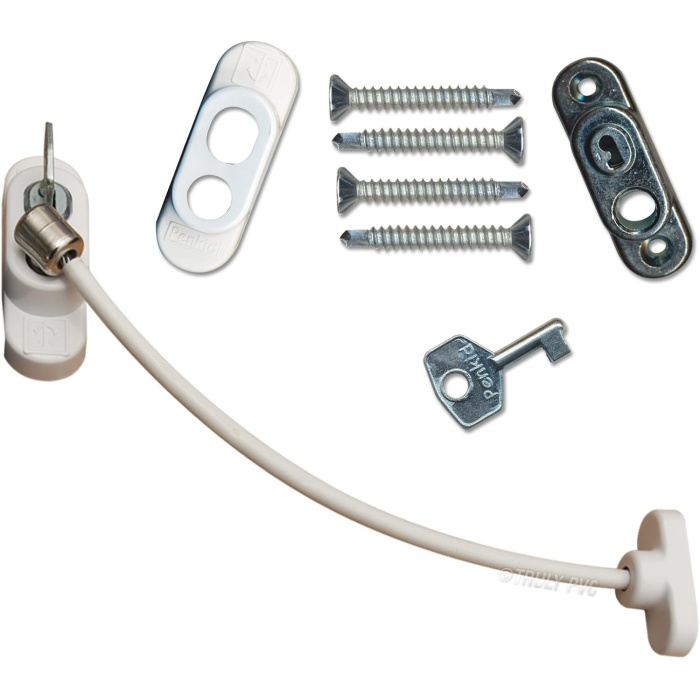 Kablolu Pvc Pencere Kilidi, 5Li Set