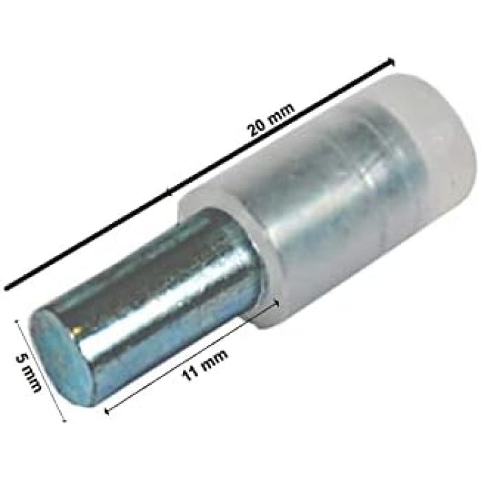 Raf Pimi Plastik Tutucu Mobilya Dolap Raf Pimi 25li Set Çap 5 mm Boy 20 mm