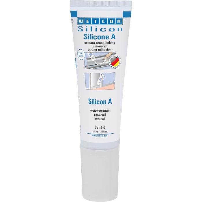 Silikon A | 85 ml | Şeffaf | Son derece elastik evrensel yapıştırıcı