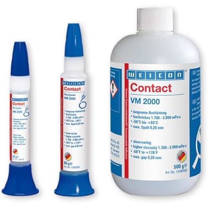 Contact VM 2000 | 30 G | Siyanoakrilat Yapıştırıcı | Her türlü metal bağ