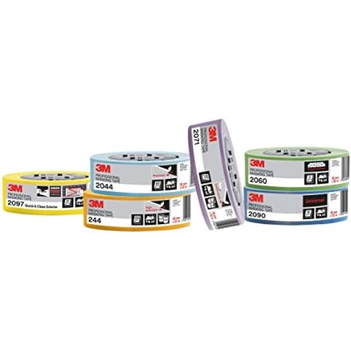 Hand-Masker 2090 profesyonel boya bandı, pürüzsüz yüzeyler için, UV ışınlarına dayanıklı, iç ve dış mekan, 24 mm x 50 m