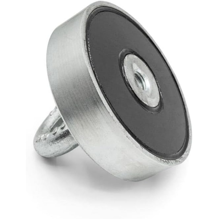 Magneteksan Ø80 mm Ferrit Çok Güçlü Pot Mıknatıs