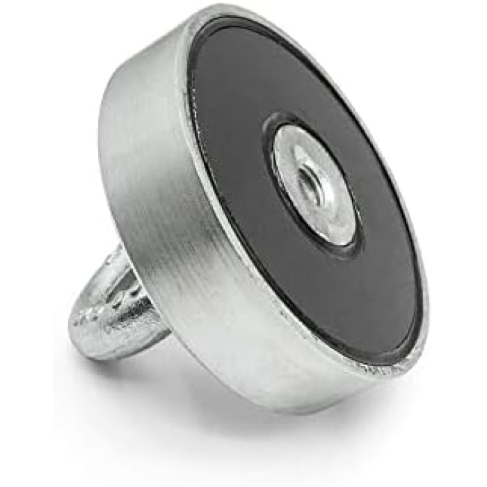 Magneteksan Ø80 mm Ferrit Çok Güçlü Pot Mıknatıs