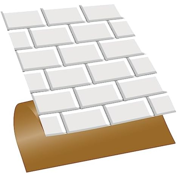 Kendinden Yapışkanlı Metro Karo Desenli PVC Karo 30x30 cm (11 Adet / 1 m²)