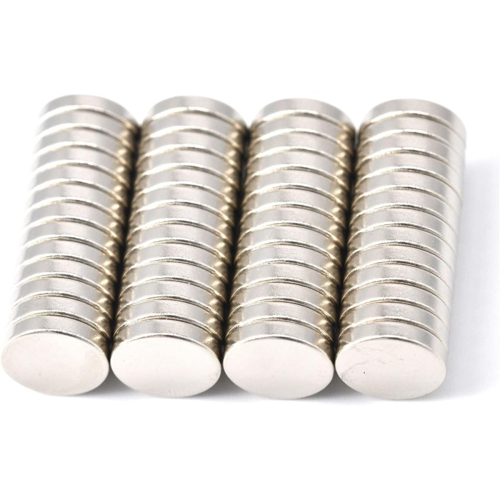 neodimyum mıknatıs disk10x2 mm 52 adet mini mıknatıs Son derece güçlü, yaklaşık 2 kg yapışma gücü