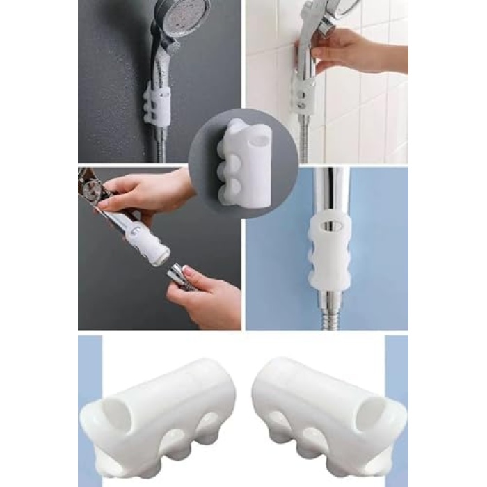 Silikon Vantuzlu Duş Başlığı Tutacağı, Vakumlu Kanca ile Banyo Başlığı Askı Aparatı