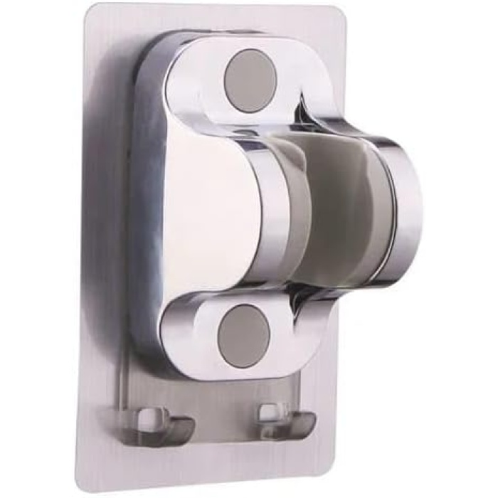 Home Yapışkanlı Krom Duş Askısı,Banyo Ve Duşa Kabin İçin Yapışkanlı Mafsal,Duş Başlığı Tutucu