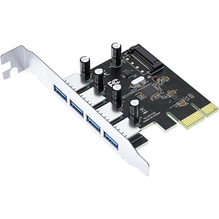 PCI-E Express 4 Portlu USB 3.0 Hub Çoklayıcı Kart