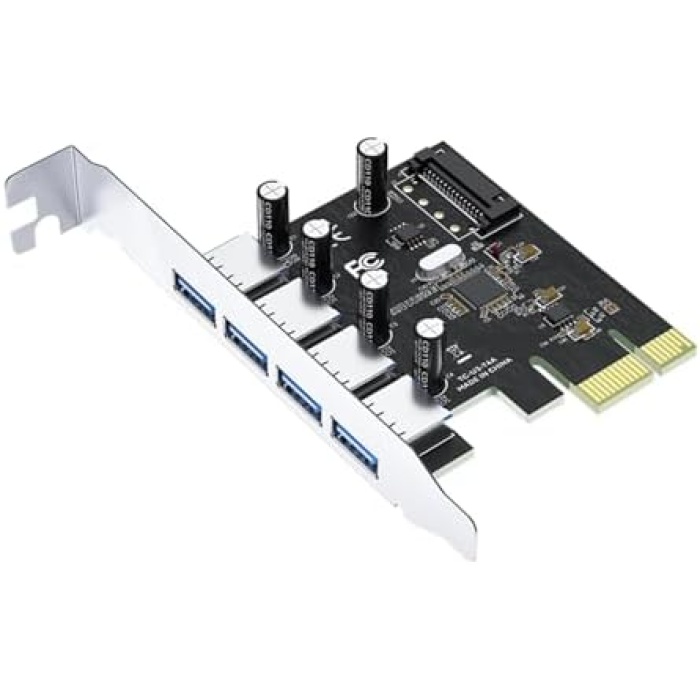 PCI-E Express 4 Portlu USB 3.0 Hub Çoklayıcı Kart