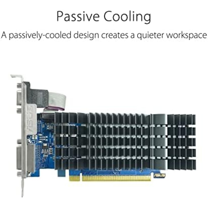 GeForce GT 710 (2GB DDR3 EVO düşük profilli grafik kartı, sessiz HTPCler için, 2 GB, DDR3, 954 MHz)