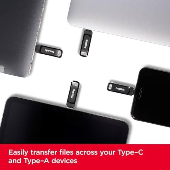 128GB Ultra Dual Drive Go USB Type-C Flash Drive, Flash Sürücü SDDDC3-128G-G46