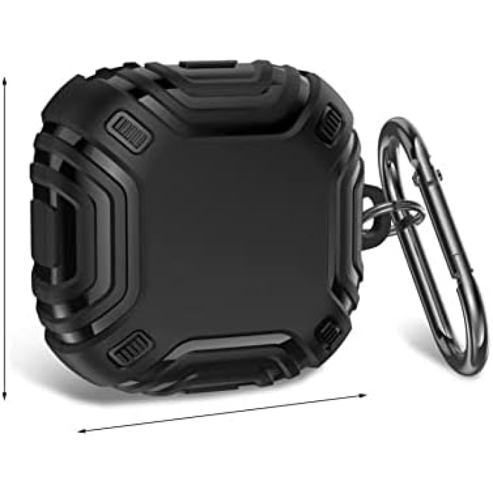 Samsung Galaxy Buds 2 Pro ile uyumlu Kulaklık Kılıf Darbeye Dayanıklı Fundamental Sert Koruyucu Toz ve Kirden Koruyan Galaxy Buds 2 Pro ile uyumlu Kılıf Yeşil