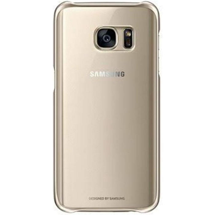 Galaxy S7 Cep Telefonu Kılıfı, Şeffaf Altın