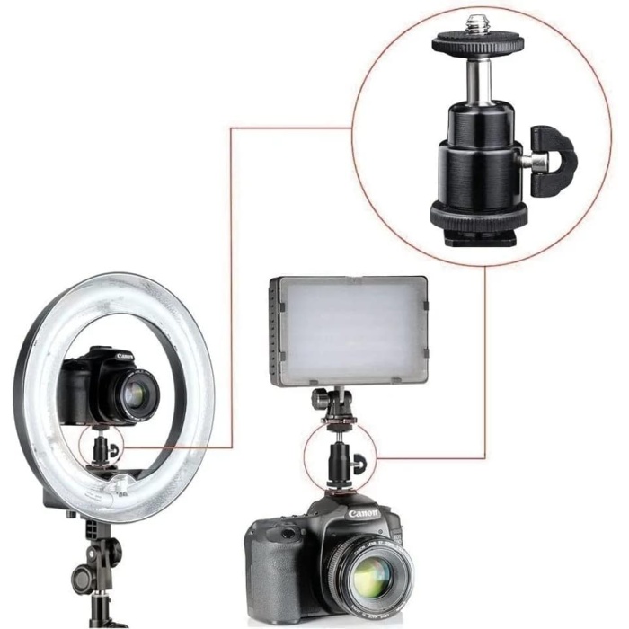 Cep telefonu klipsi tutucu, metal cep telefonu tutucu klipsi 360° bilyalı başlık 1/4 inç dişli, fotoğraf severler için hafif, sağlam