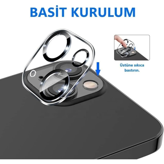 iPhone 16 Pro Max/iPhone 16 Pro için Kamera Lens Koruyucu [Darbeye Dayanıklı] 9H Temperli Cam Lens Kamera Koruyucu Apple iPhone 16 Pro/iPhone 16 Pro Max ile Uyumlu Kamera Koruyucu [Çizilmez]