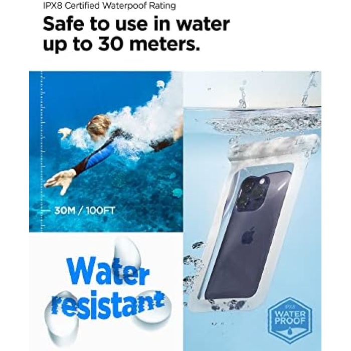 Aqua Shield WaterProof iPX8 Sertifikalı Su Geçirmez Kılıf A601 White - ACS06006