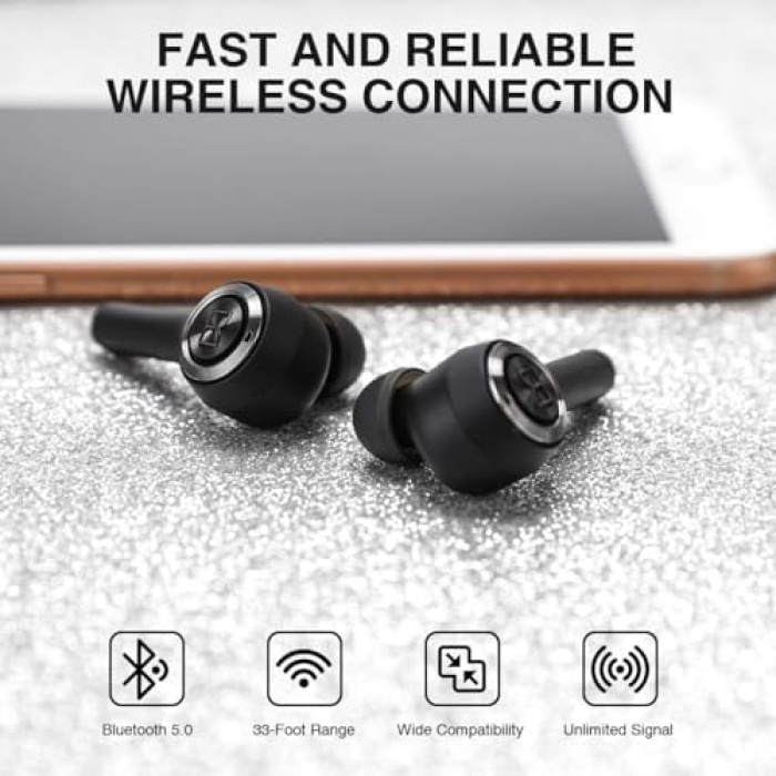 Audio Clarity 102 Airlinks Black Kablosuz/Wireless/Bluetooth Kulak İçi/In-ear earbuds Kulaklık w/mic