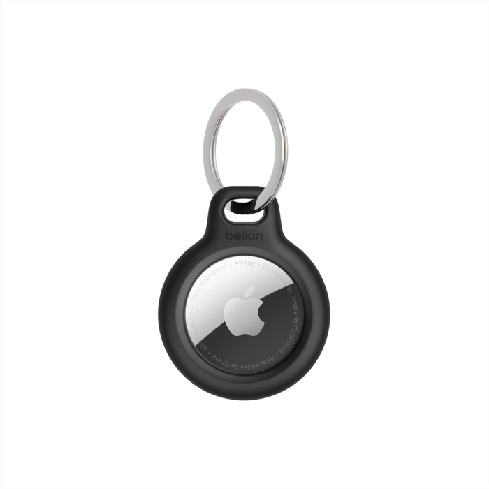 AirTag için Anahtarlıklı Secure Holder - Siyah