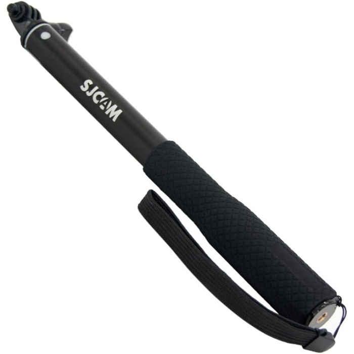 Aksiyon Kameraları 1/4 Vida Uyumlu Kademeli Monopod Selfie Çubuğu Siyah