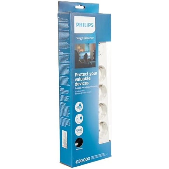 SPN7040WA Akım Korumalı Priz 4lü 600J 2m 3680W 16A
