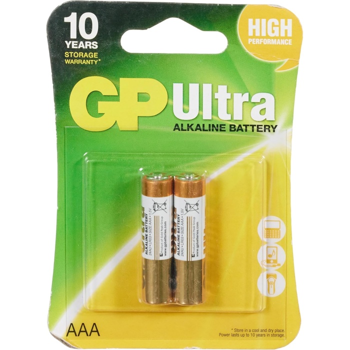 Batteries 24Au Ultra Alkalin Lr03/E92/Aaa Ince Kalem Pil, 1.5 Volt, 2Li Kart