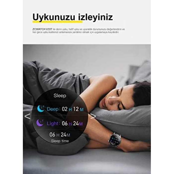 ZC-V33T Unisex Ultra Akıllı Saat, Ateş Ölçer