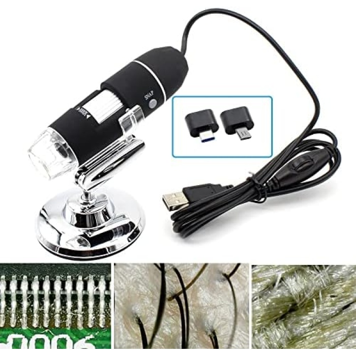 Ve Saç Analiz Cihazı 1600x 2.MP USB 8 Led Digital Mikroskop