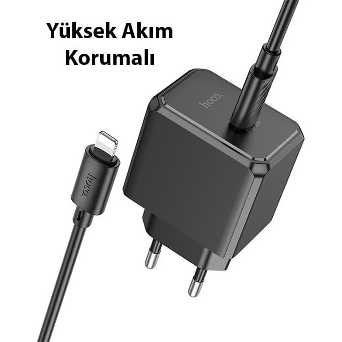 HC Seri Akım Korumalı Turbo 30W Type-C Şarj Başlığı Ve 1Mt Lightning Kablo Şarj Seti İphone İle Uyumlu