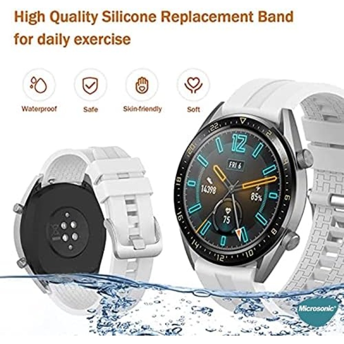 Huawei Watch Ultimate için Kordon, Silicone RapidBands Kırmızı [Watch Ultimate ile Uyumlu Kordon - Kırmızı]