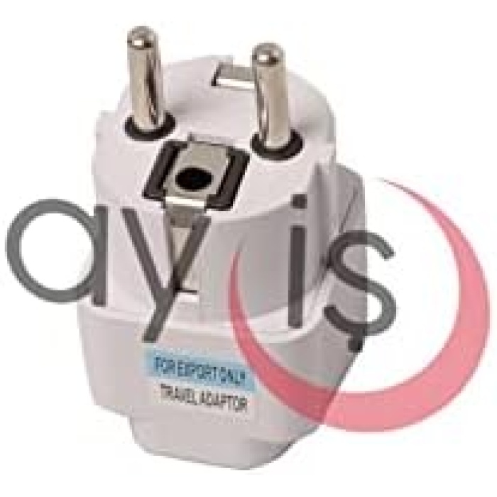 Evrensel Adaptör Seyahat Fişi Beyaz AB Normu - 250V AC 10~16A