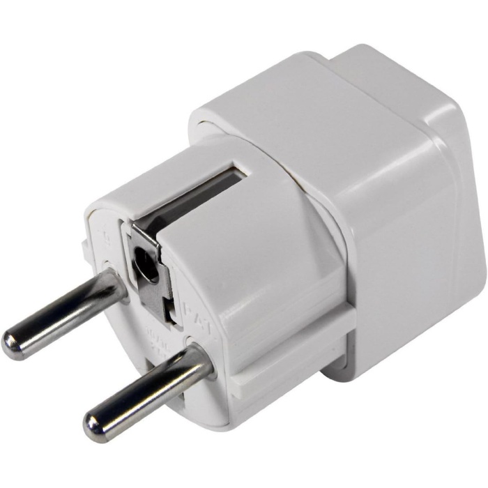Evrensel Adaptör Seyahat Fişi Beyaz AB Normu - 250V AC 10~16A