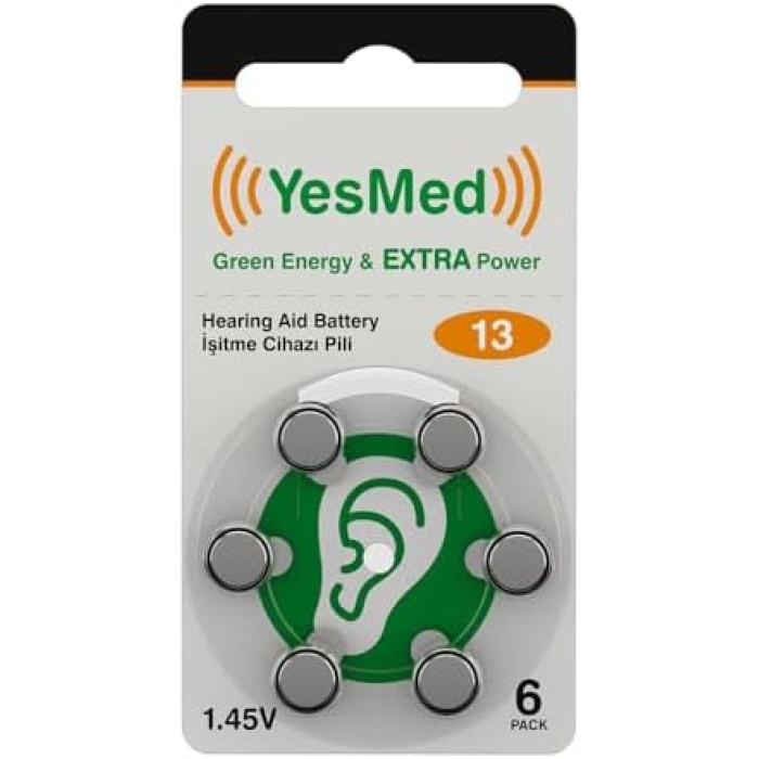 Extra Power 13 Numara İşitme Cihazı Pili (10 Paket x 6 Adet = 60 Adet Pil)